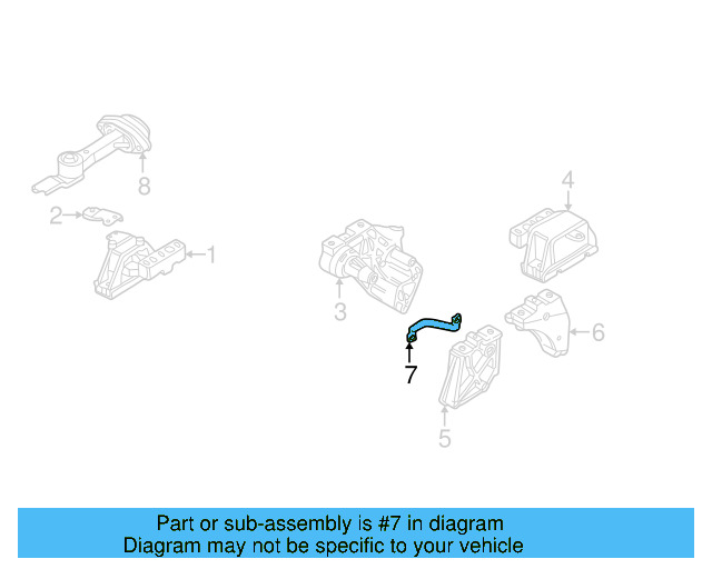 Side Mount Support Plate 1J0-199-358 - View 16