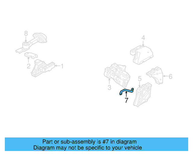 Trans Mount Bracket Brace 1J0-199-359-D