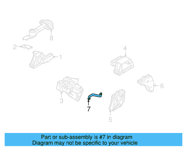 Side Mount Support Plate 1J0-199-358 - View 52