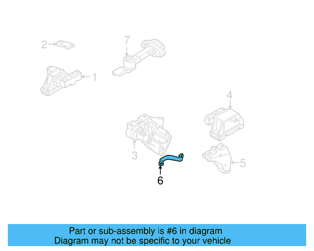 Side Mount Support Plate 1J0-199-358 - View 22