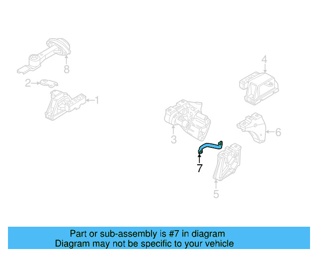 Side Mount Support Plate 1J0-199-358 - View 51