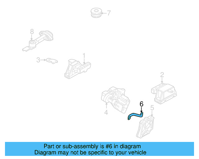 Side Mount Support Plate 1J0-199-358 - View 23