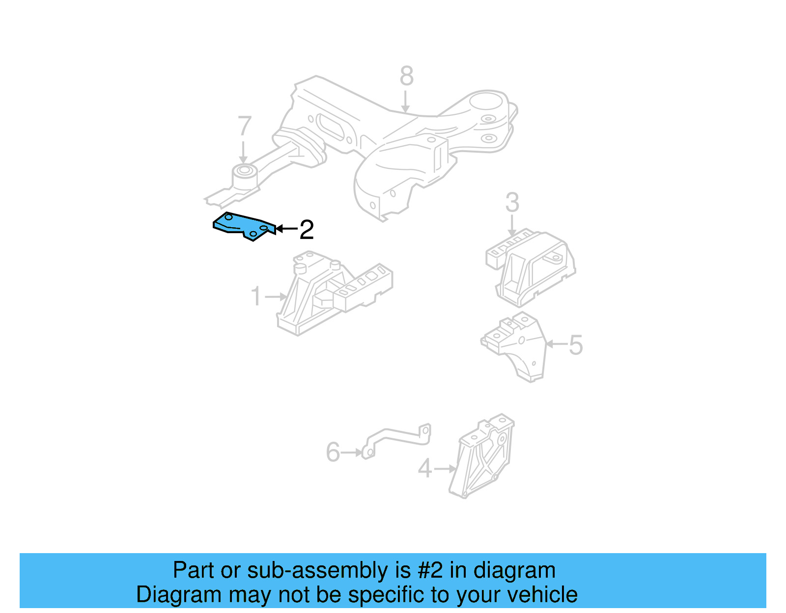 Side Mount Support Plate 1J0-199-588-E - View 4