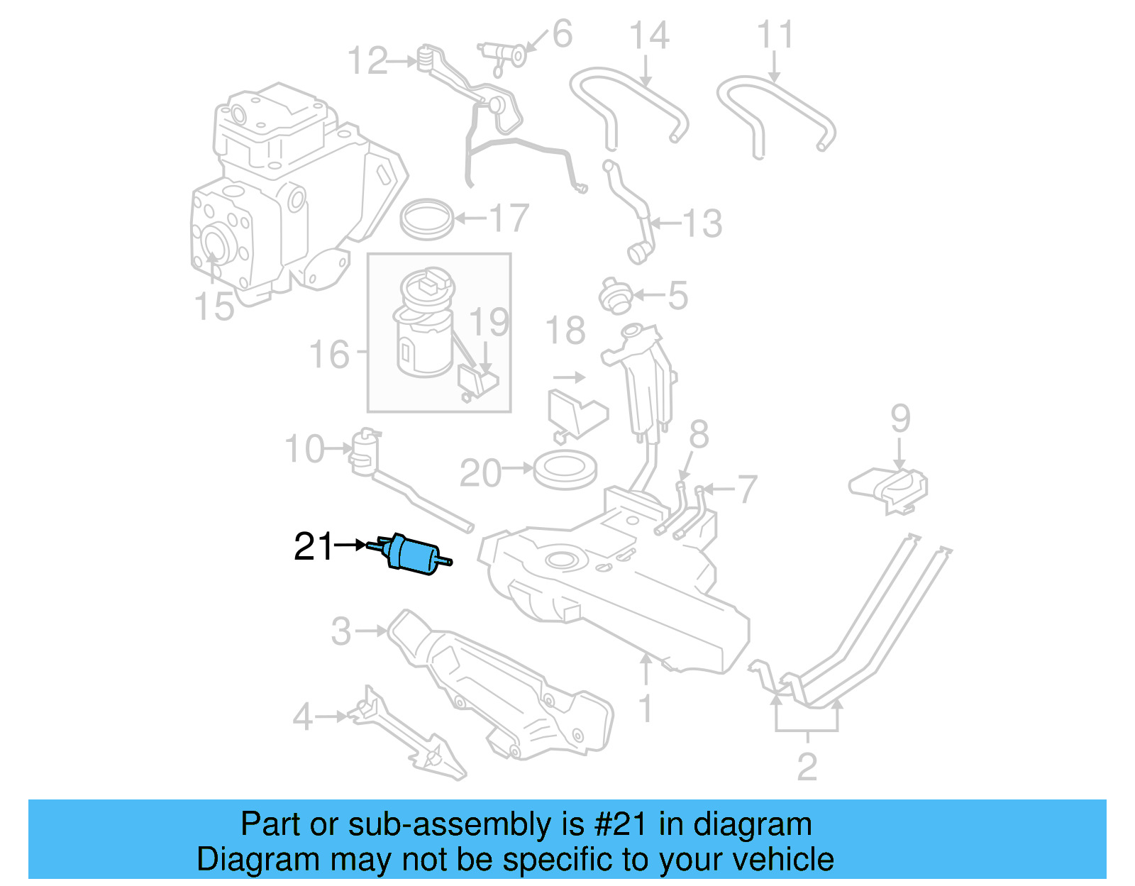 Fuel Filter 1J0-201-511-A - View 12