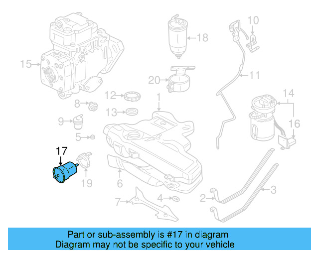 Fuel Filter 1J0-201-511-A - View 29