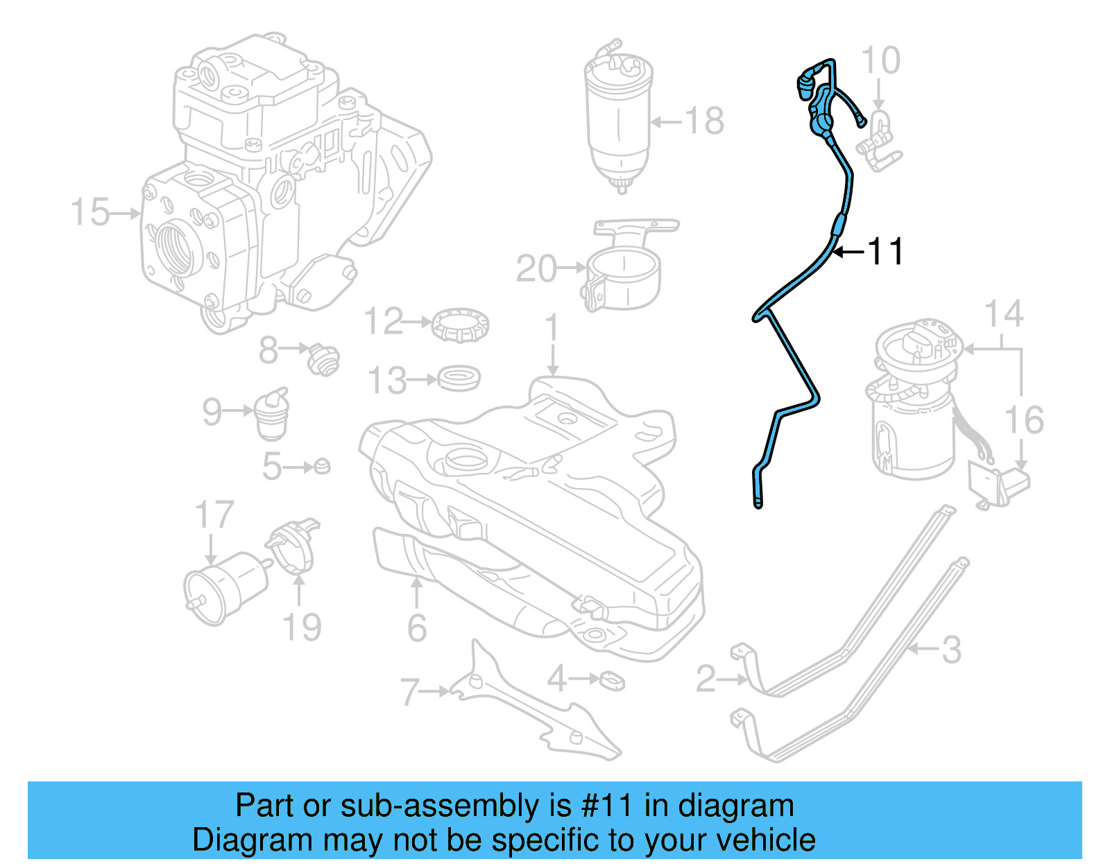 Breather Tube 1J0-201-931-L - View 7
