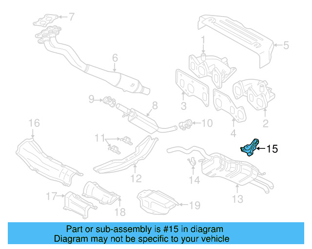 Exhaust Muffler Bracket 1J0-253-144-J - View 24