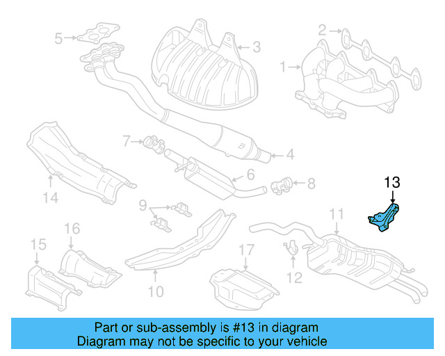Exhaust Muffler Bracket 1J0-253-144-Q - View 20