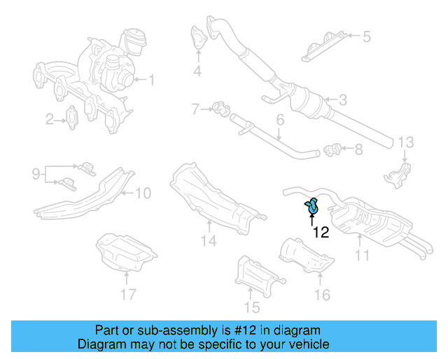 Exhaust Muffler Bracket 1J0-253-144-Q - View 15