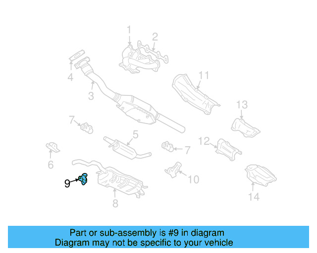 Exhaust Muffler Bracket 1J0-253-144-Q - View 16