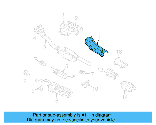 Heat Shield 1J0-803-311-J - View 20