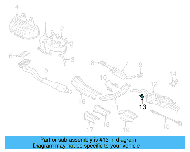 Exhaust Muffler Bracket 1J0-253-144-Q - View 59