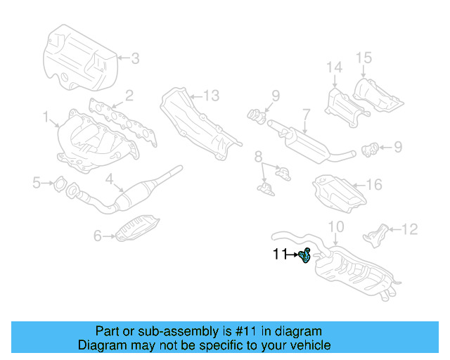 Exhaust Muffler Bracket 1J0-253-144-Q - View 21