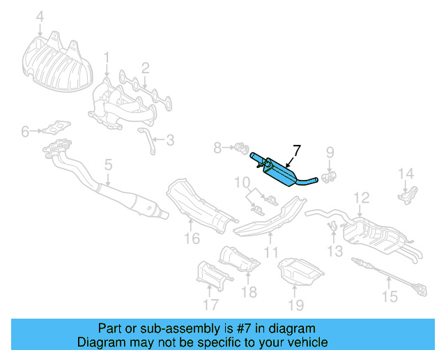 Front Muffler 1J0-253-209-N - View 16