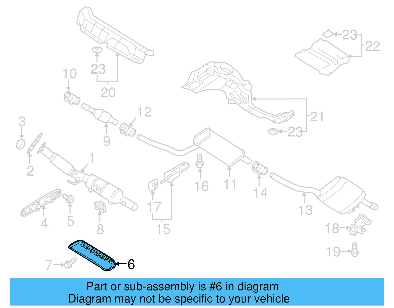 Catalytic Converter Heat Shield 1J0-253-243-AG - View 7