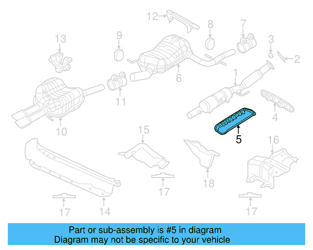 Catalytic Converter Heat Shield 1J0-253-243-AG - View 9