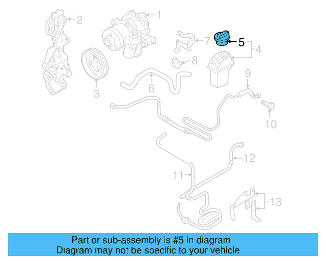 Reservoir Cap 1J0-422-376-A-611 - View 6