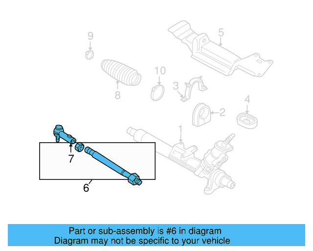 Tie Rod Assembly 1J0-422-803-H - View 13