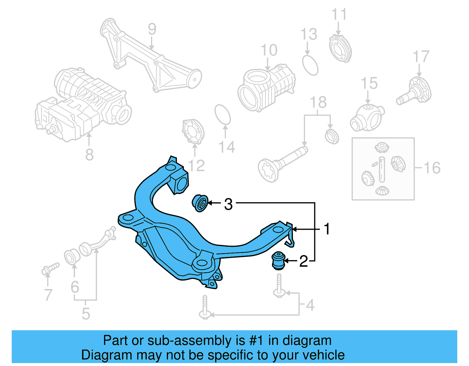 Suspension Cross 1J0-505-235-F - View 4