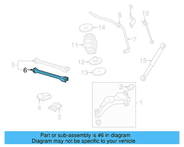 Lower Control Arm 1J0-505-323-L - View 4