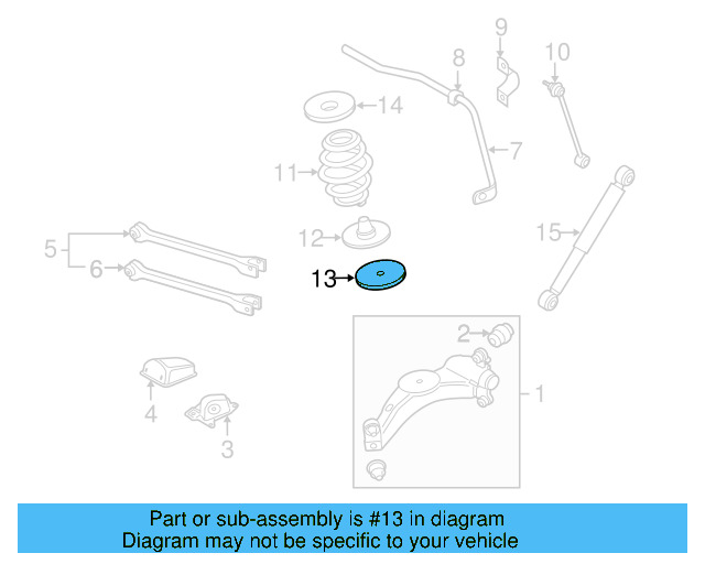 Spacer 1J0-511-341-A - View 6