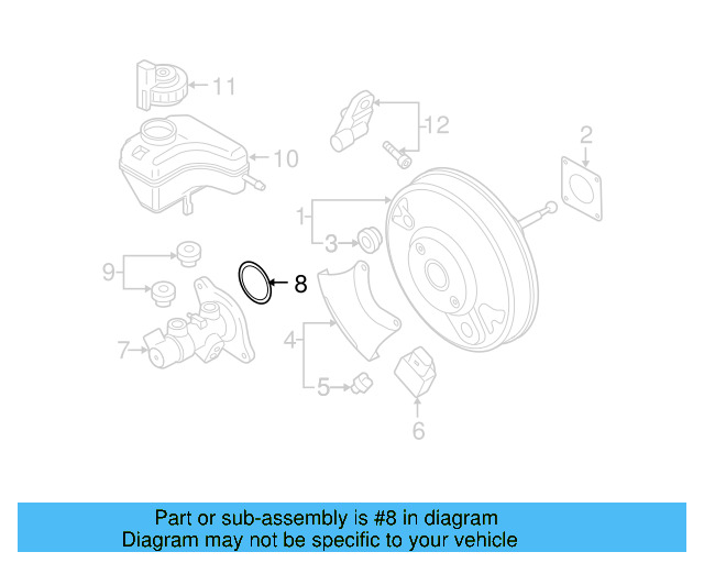 Master Cylinder Gasket 1J0-611-243-B - View 25