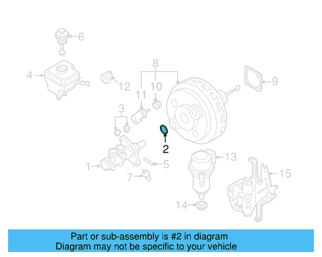 Master Cylinder Gasket 1J0-611-243-B - View 44