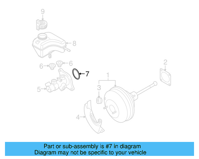 Master Cylinder Gasket 1J0-611-243-B - View 40