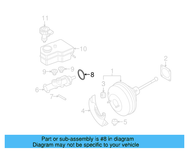 Master Cylinder Gasket 1J0-611-243-B - View 41