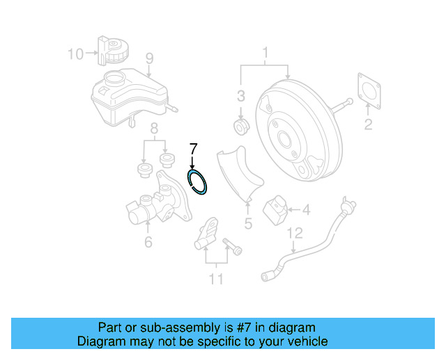 Master Cylinder Gasket 1J0-611-243-B - View 20