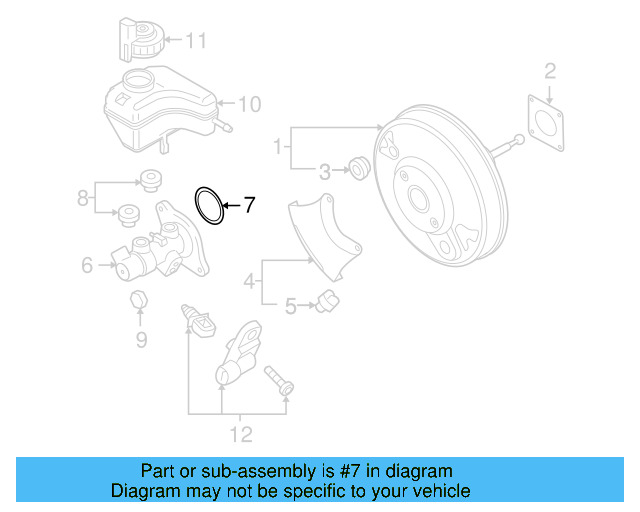 Master Cylinder Gasket 1J0-611-243-B - View 19