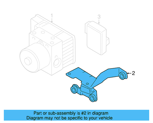 ABS Pump Assembly Bracket 1J0-614-335-C - View 10