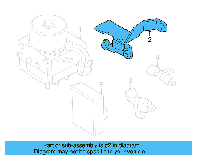 ABS Pump Assembly Bracket 1J0-614-335-C