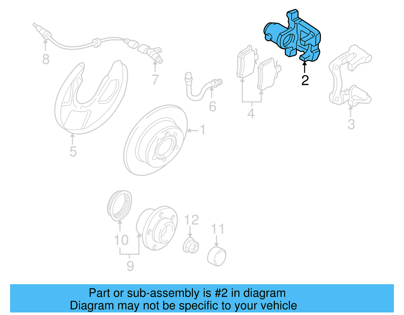 Disc Brake Caliper 1J0-615-423-E - View 5