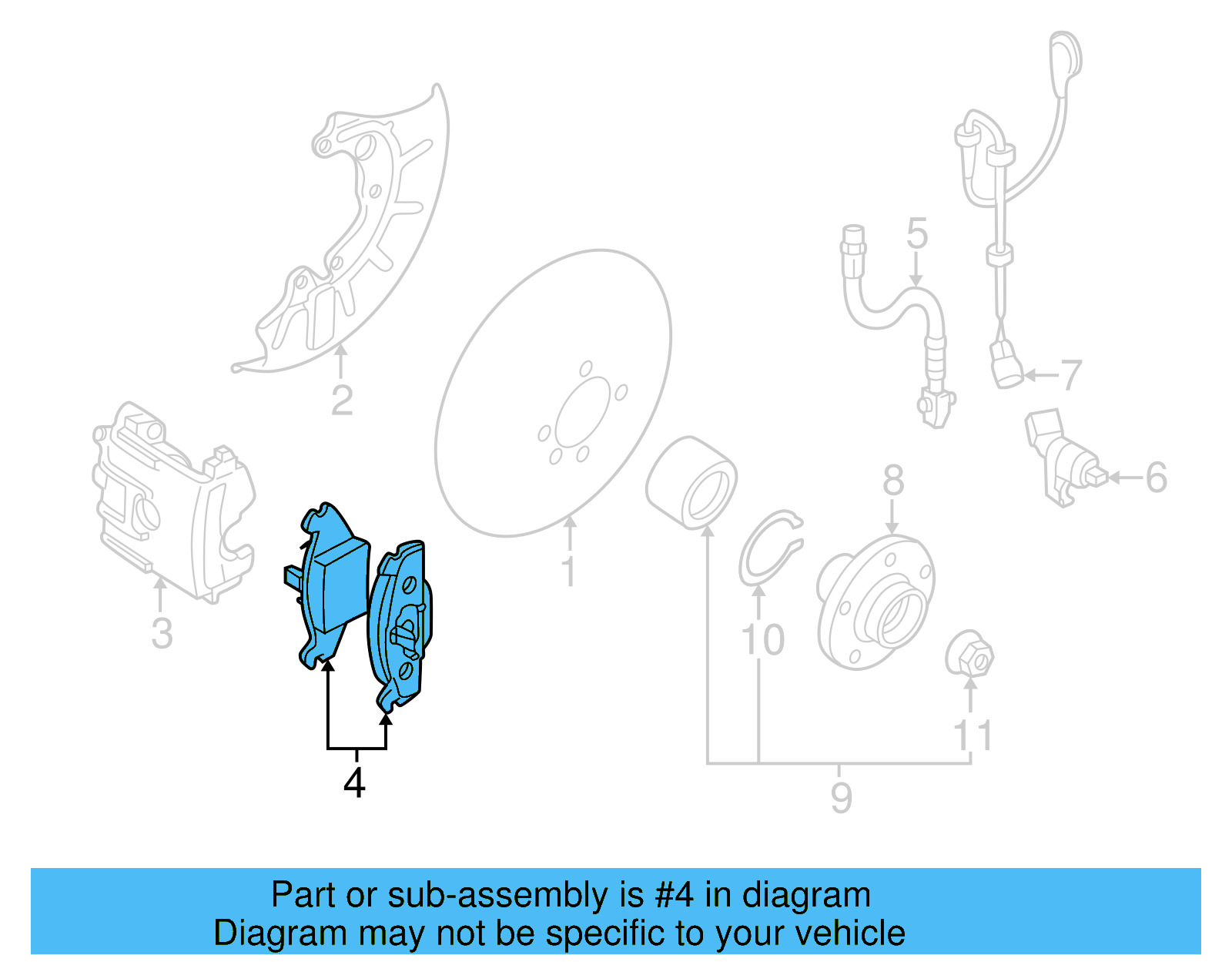 Brake Pads Front 1J0-698-151-F - View 25