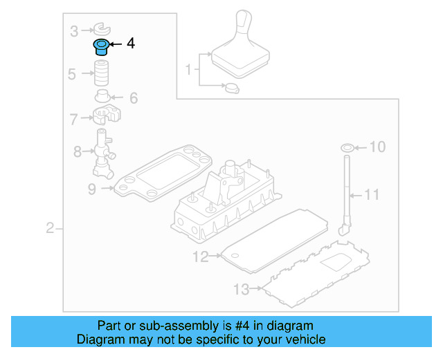 Lever Assembly Upper Bushing 1J0-711-217 - View 28