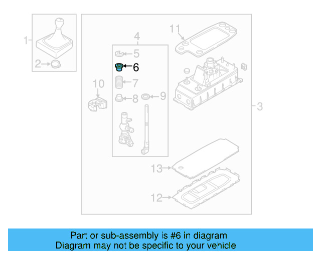 Lever Assembly Upper Bushing 1J0-711-217 - View 11