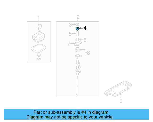 Lever Assembly Upper Bushing 1J0-711-217 - View 12