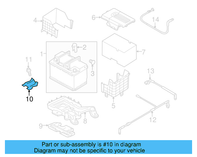 Battery Tray Clamp 1J0-803-219 - View 66