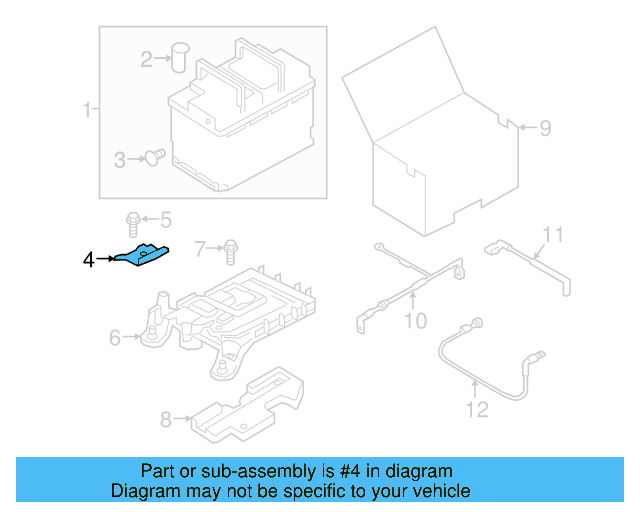 Battery Tray Clamp 1J0-803-219 - View 11