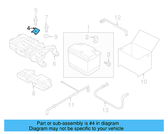 Battery Tray Clamp 1J0-803-219 - View 13