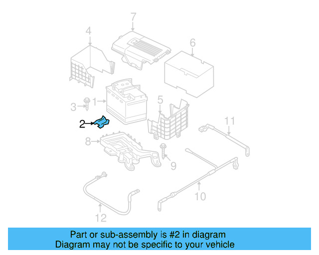 Battery Tray Clamp 1J0-803-219 - View 14
