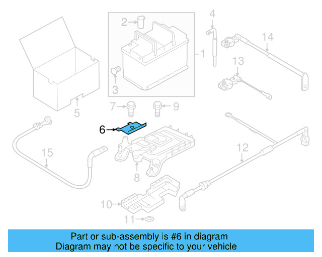 Battery Tray Clamp 1J0-803-219 - View 15