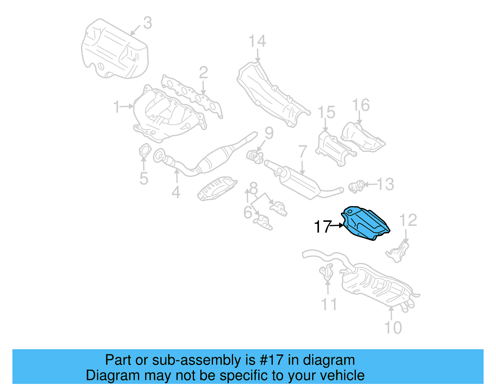 Heat Shield 1J0-803-310-E - View 7