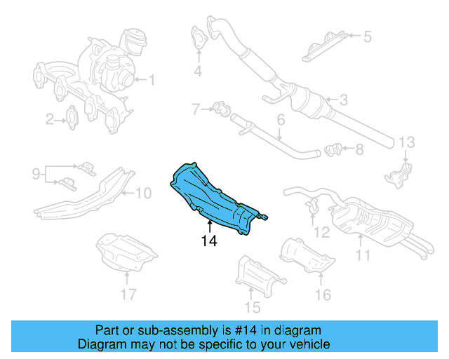 Heat Shield 1J0-803-311-J - View 7