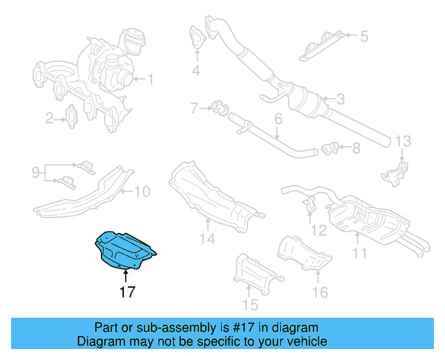 Heat Shield 1J0-803-313-E - View 16