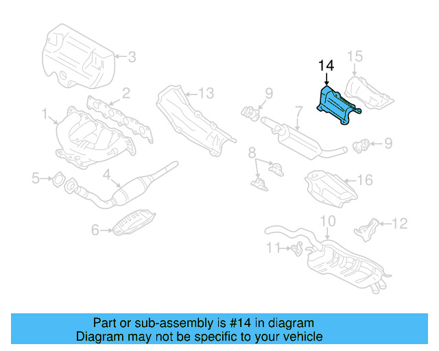 Heat Shield 1J0-803-311-J - View 2