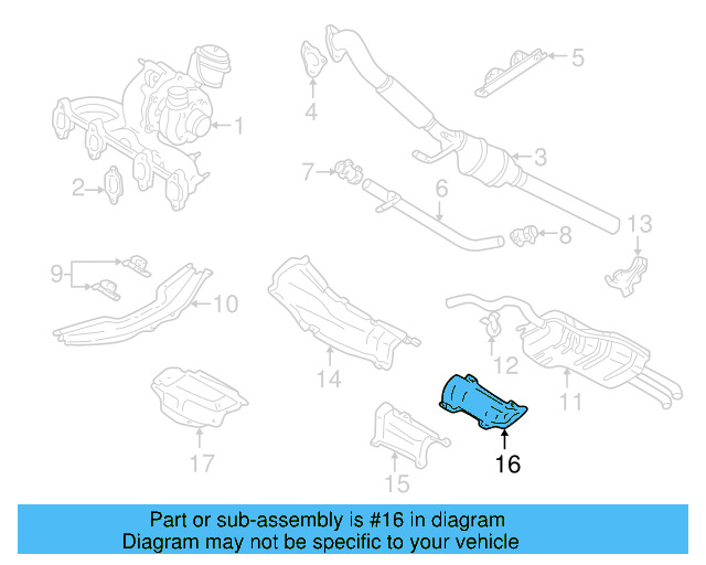 Heat Shield 1J0-803-313-E - View 15