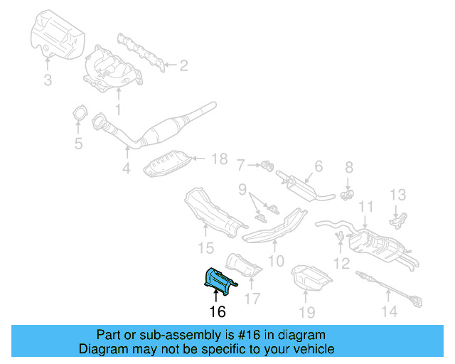 Heat Shield 1J0-804-275-B - View 12