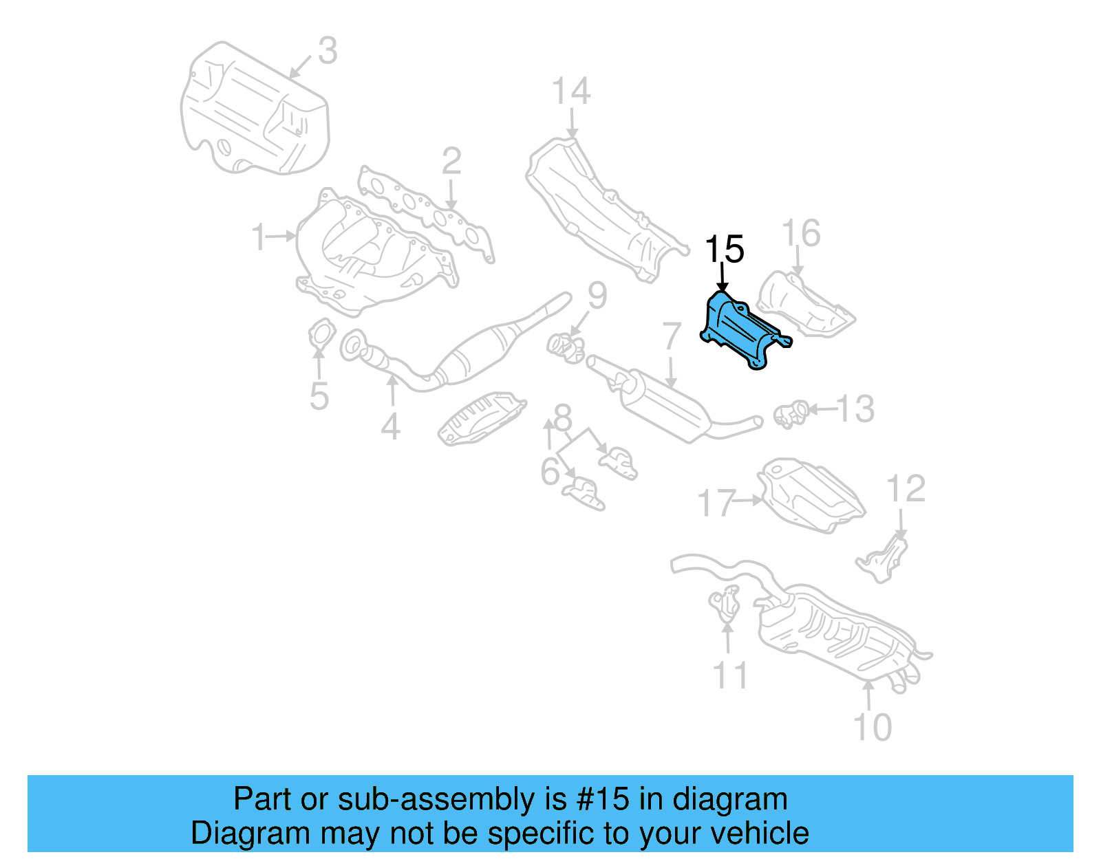 Heat Shield 1J0-804-275-B - View 16